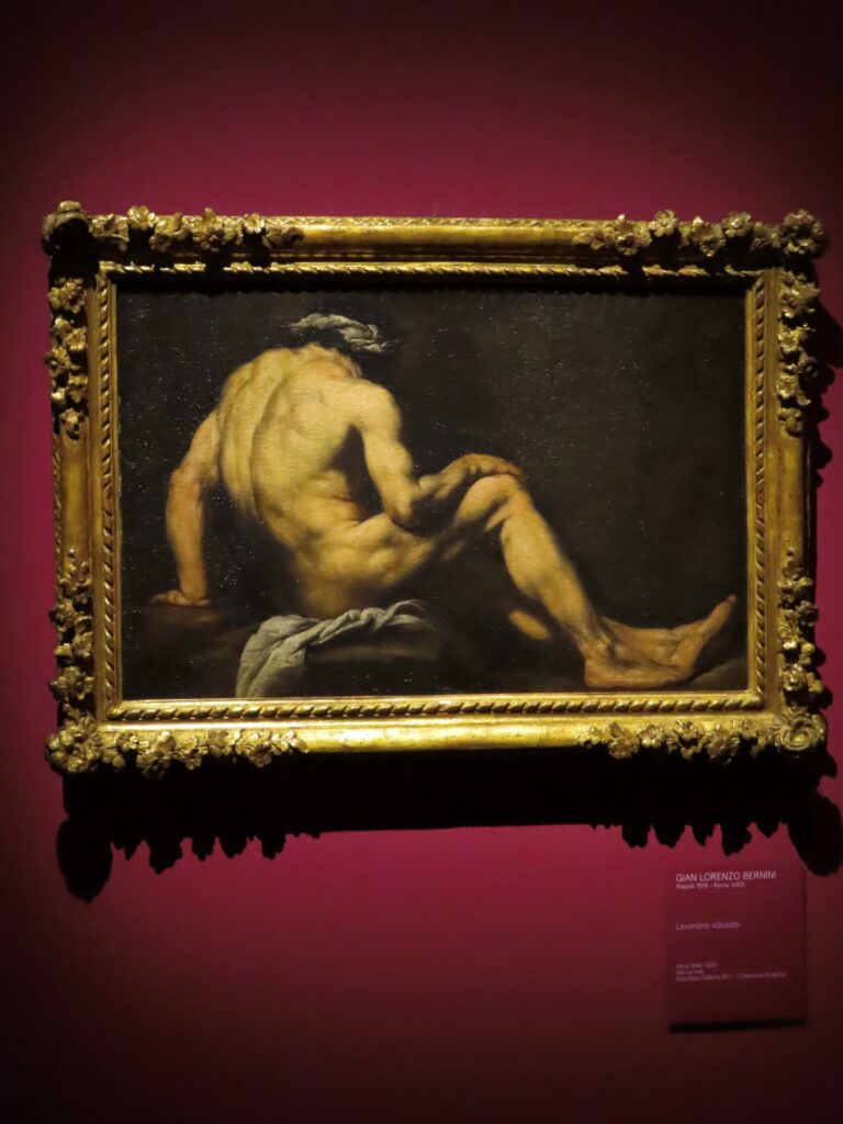 Levantino sdraiato, dipinto di Gian Lorenzo Bernini dalla Collezione Koelliker. Esposto alla mostra Barocco 2026 a Forlì. Foto originale di Ca Veja BB.
