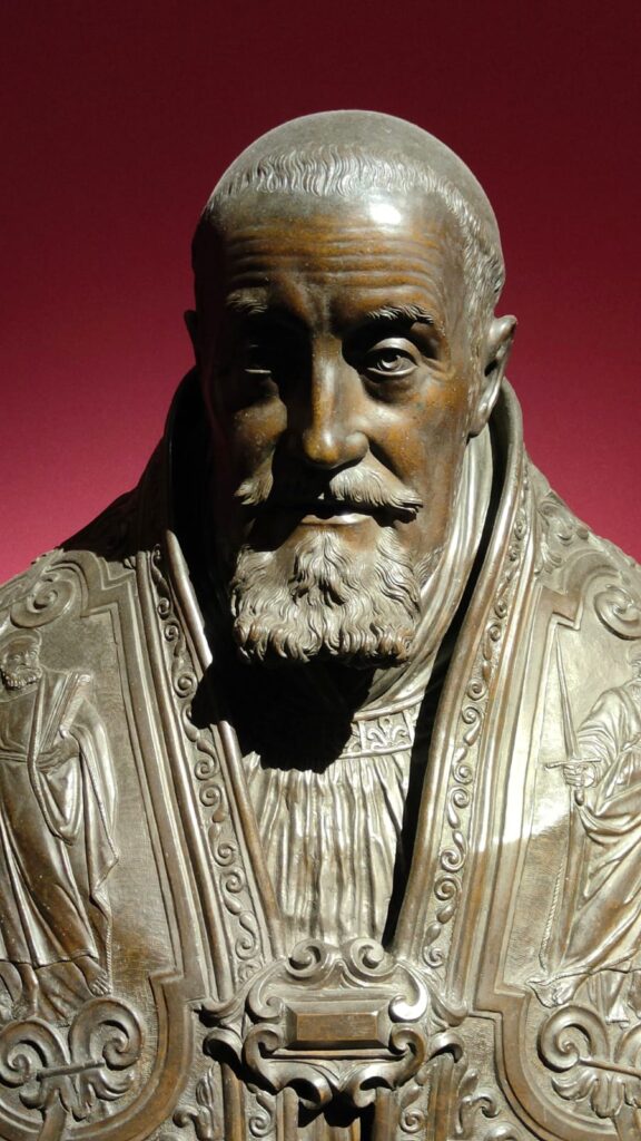 Busto di Papa Gregorio XV di Bernini, mostra Barocco 2026 Forlì. Foto Ca Veja B&B.